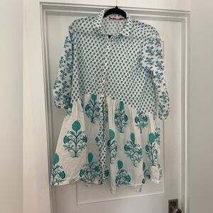 Ro’s Garden Shirt Dress. Size Small.